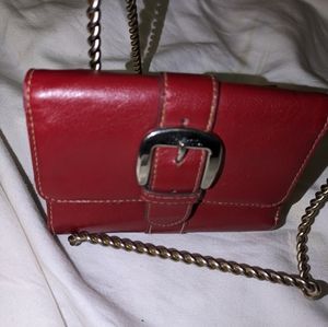 Burgundy leather wallet